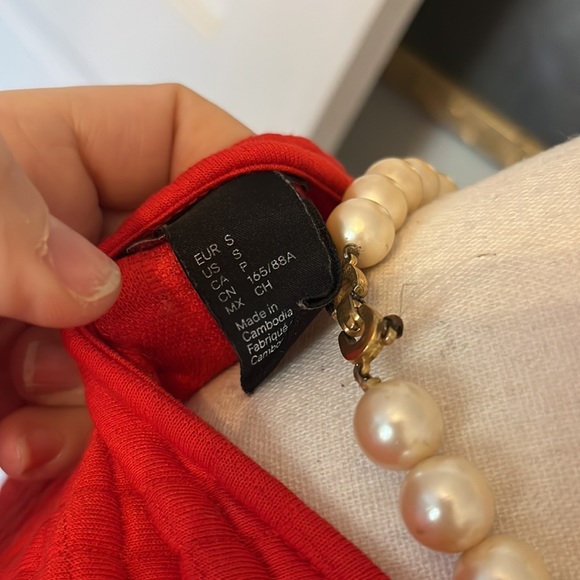 H&M Red Drop Waist Dress - Picture 6 of 6